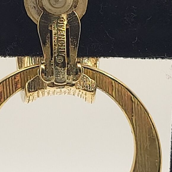 Vintage Givenchy Spanish Damascene Bird Flower Dangle Clip on earrings - Picture 13 of 16